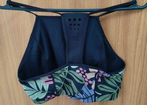 JoyLab Blue Floral Sports Bra