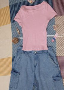 Wide Leg Cargo Jeans 👖 ❤️