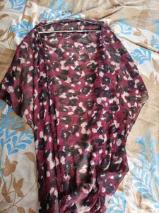 Elegant Floral Print Scarf
