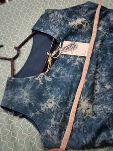 A Denim Long Midi Dress In Msize For 36 Bust.