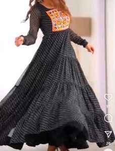 Elegant 12 Mtrs Flair Gown For Navratri