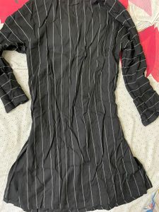 Black Max Cotton Short Kurta