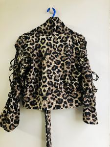Korean Tiger Print Sexy Crop Top
