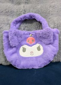 Kuromi Plush Small Tote Bag for kids