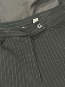 Black striped pants