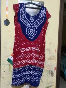 Red &amp; Blue Print suit set