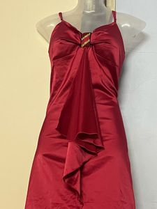 Pintrest Silk Red Party Dress