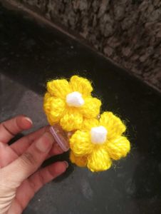 Handmade Crochet Flower Clutcher