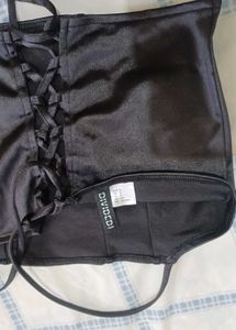 H&amp;M Satin Corset Top