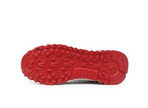 New Balance White &amp; Red Sneakers