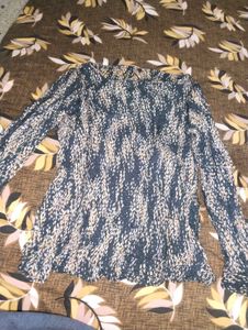 Patterned Long Sleeve Top
