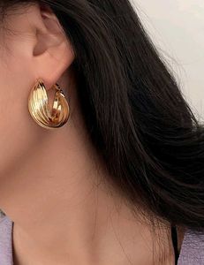 Yellow Chimes Golden Hoop Earrings