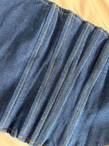 Denim Corset Top
