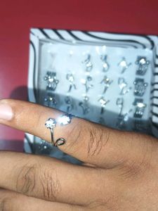 Cute Silver Rings 💍 pack of 2 offer