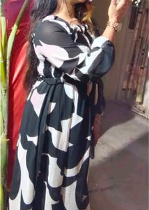 Black And White Gown