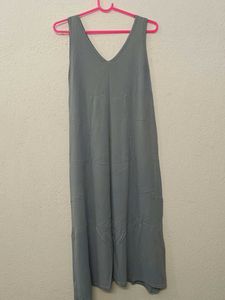 Light Blue Korean Sleeveless Dress