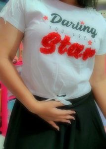 Cute Korean  Star Graphic Tee