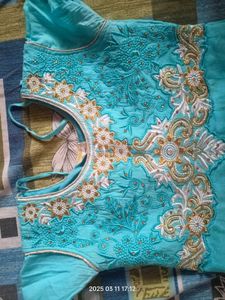 Beautiful Blue Anarkali Suit