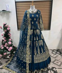 Elegant Blue Lehenga Choli Xl Size