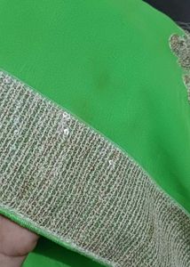 Green Embroidered Saree