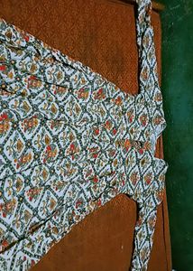 Printed White Kurta