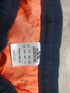 Adidas Navy Striped Shorts