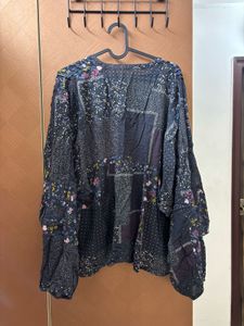 Patchwork Print Blouse