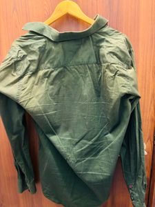Olive Green Casual Shirt