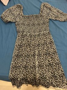 Leopard Print Mini Dress