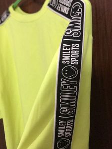 The Smiley Company Neon Green Sports Top