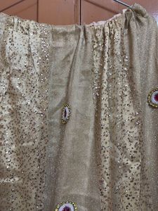 Bridal Cream Orange Lehnga