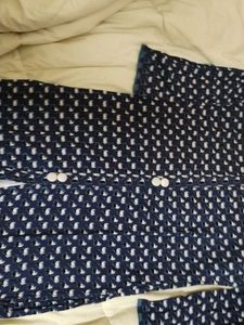 Elegant Navy Duster Cardigan (SIZE- XL)