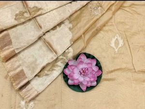 Golden Banarasi Silk Saree