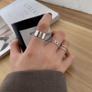 Silver Ring Set Korean
