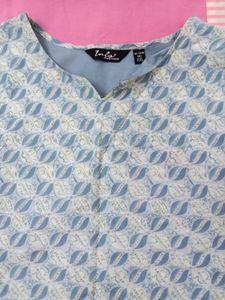 Grey Patterned Kurti XXL