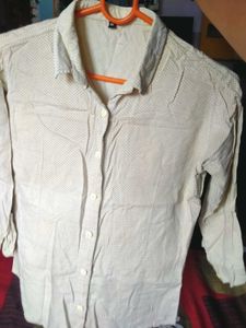 Polka Dot Button-Down Shirt