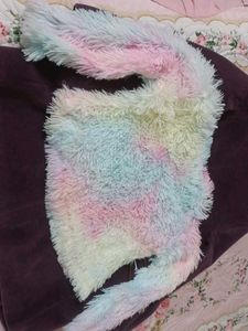 Cute Plush Bunny FUR top..34-36