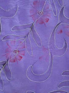 Elegant Purple Floral Saree