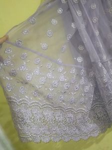 Lavender Kurta Set With Shalwar And Dupatta