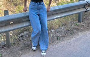 Light Wash Wide Leg Jeans