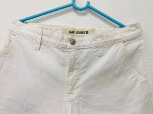 Branded Wild Leg White Jeans