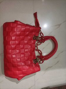 Red Leather Purse