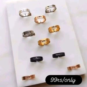 Customized Name Ring