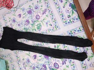Women Long Boots + Black Stockings
