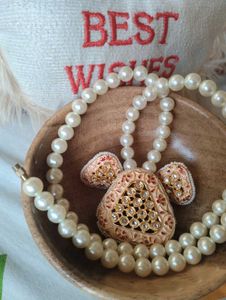 Pearl Necklace & Earring Set