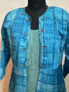 Silk Kurti With Jacket