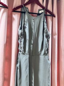 Elegant Gray Jumpsuit
