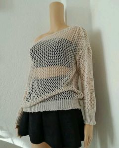 Mesh Sweater / Cover Up Top