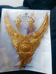 Golden Bridal Jewelry Set