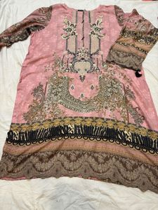 elegant  Black Embroidery kurta